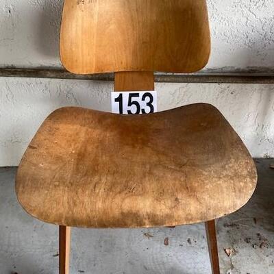 LOT#153G: Herman Miller Style Mid-Century Bent Wood Chair