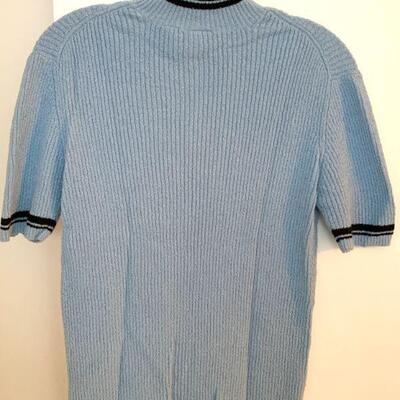 IDT 34  1970s ACRYLIC RIBBED MOCK TURTLE NECK SWEATER