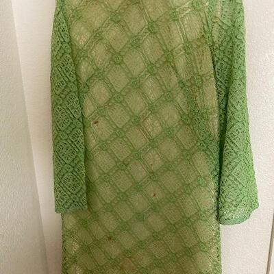 Sixties vintage green mod dress  