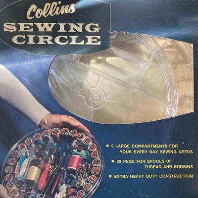 Vintage plastic sewing circle new in box