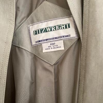 Sueded fitzwright raincoat trench 
