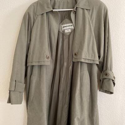 Sueded fitzwright raincoat trench 