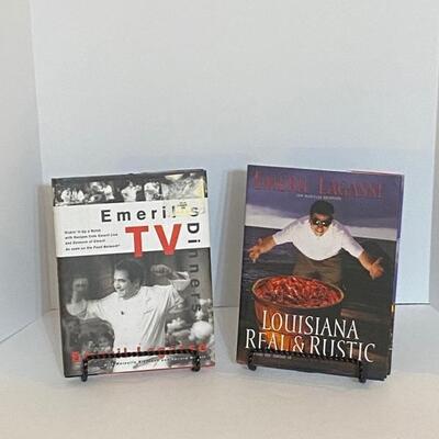 Pair of Emeril Lagasse Cookbooks