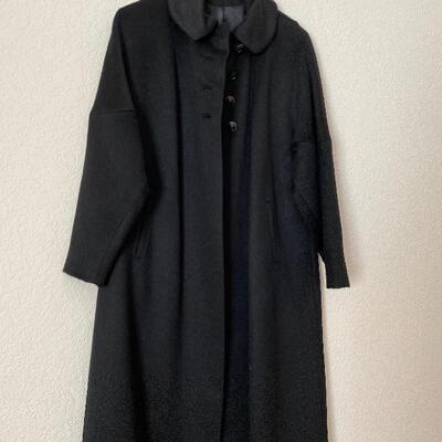 Exceptional brushed wool vintage trench coat 