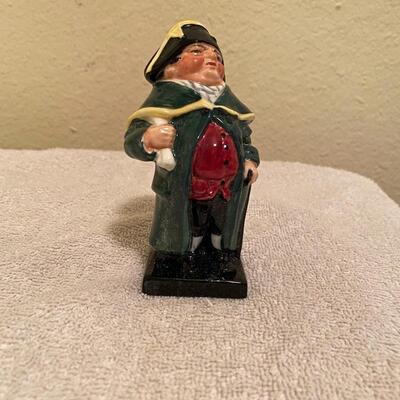 Vintage Royal Doulton Bone China Bumble Figurine (c. 1939) Dickens Miniature Collection Figurine, Older Back Stamp, Oliver Twist