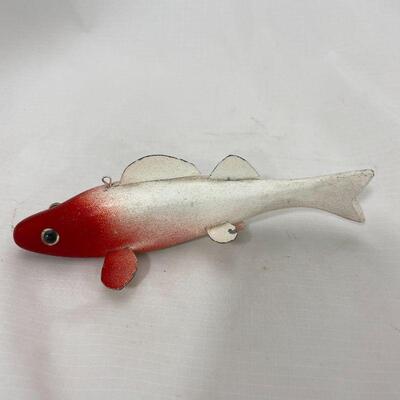 .21. Folk Art Carved Fish Decoy by Old Fred