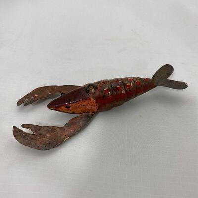 .22. Folk Art Lobster Fish Decoy 