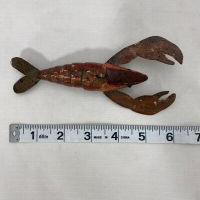 .22. Folk Art Lobster Fish Decoy 