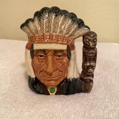 royal doulton "north american indian" 1966 toby jug
