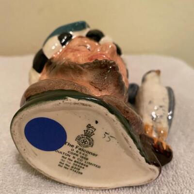 Royal Doulton "The Falconer" Toby Jug 4" D6540 Vintage 1959