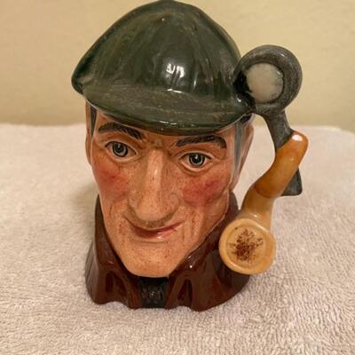 Vintage Royal Doulton Small Character Jug The Sleuth D6635 4 1/4" Tall 1972