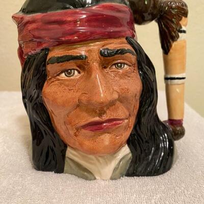Royal Doulton "Geronimo" Toby Jug, Wild West Collection