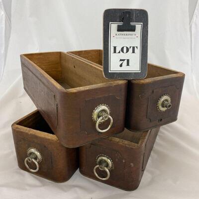 .71. Set of 4 Sewing Machine Cabinet Drawers