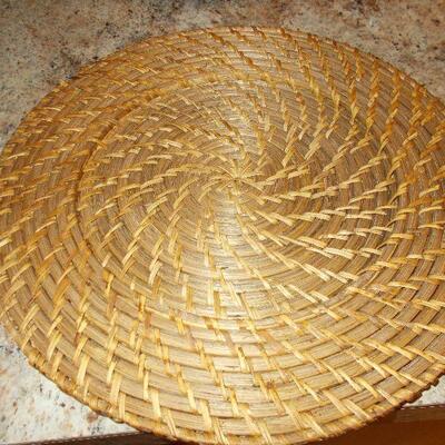 Rattan Charger Plates- Set of 6