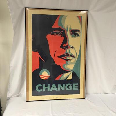 Lot 10 - Shepard Fairey Numbered Obama Print & Inauguration Poster