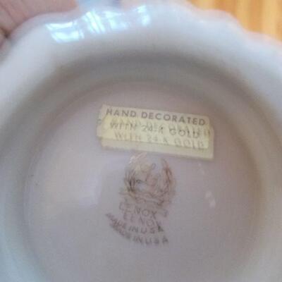 Lenox Eternal Leaf Nut Bowl or Trinket Dish with 24K Gold Trim