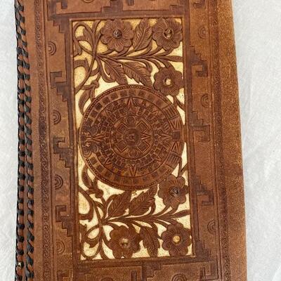 Tooled leather vintage wallet purse 