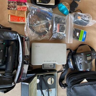 Vintage camera camcorder video lot 