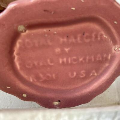 Haeger MCM pottery  fan vases 