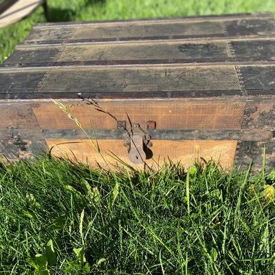 Vintage steamer trunk