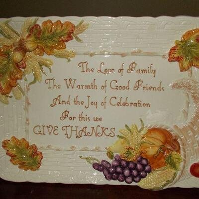 Couple of Holiday Ceramic Platters