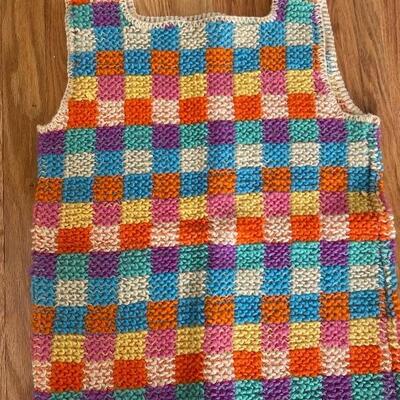Hand knit vintage vest 