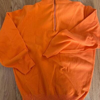 Pair of vintage zip knit tops 