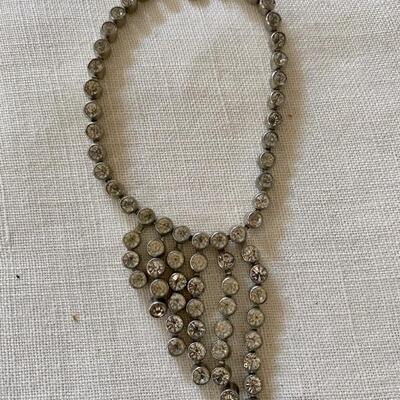 Vintage rhinestone anklet bracelet 