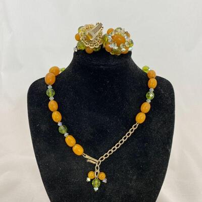 .108. HOBE 1920s Necklace & Earrings
