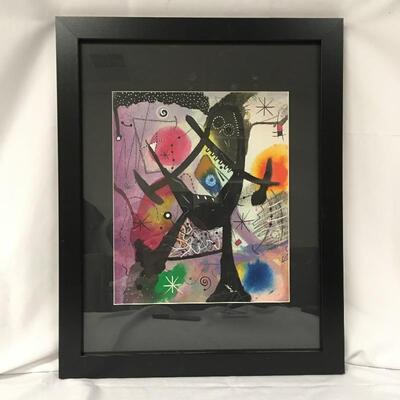 Lot 32 - Three Paintings in the Style of Joan Miro 