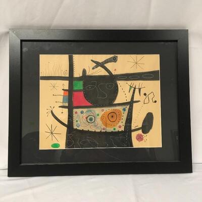 Lot 32 - Three Paintings in the Style of Joan Miro 