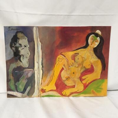 Lot 33 - Pair of Picasso Style Paintings 