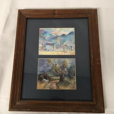 Lot 35 - Pair of Framed Watercolors 