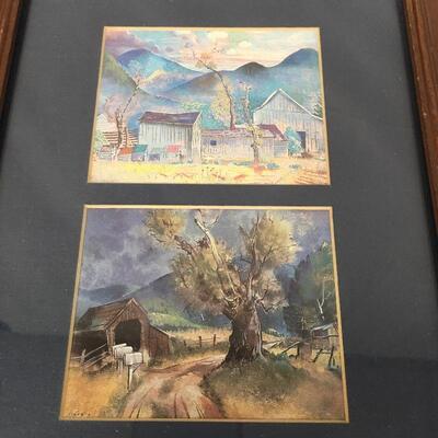 Lot 35 - Pair of Framed Watercolors 