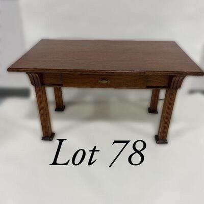 .78. Dovetailed Oak Coffee Table
