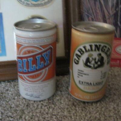 VINTAGE ADVERTISING & PULL TOP CANS