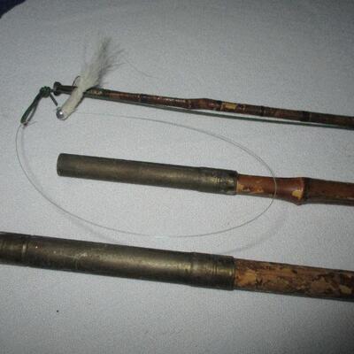 BAMBOO  FLY ROD AND FLIES