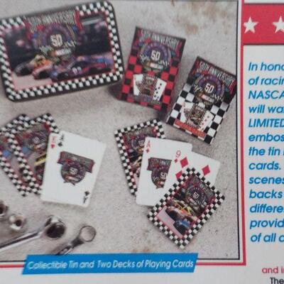 " Harley Davidson Playing cards and Nascar Playing Collector sets." with GREAT PICTURES"