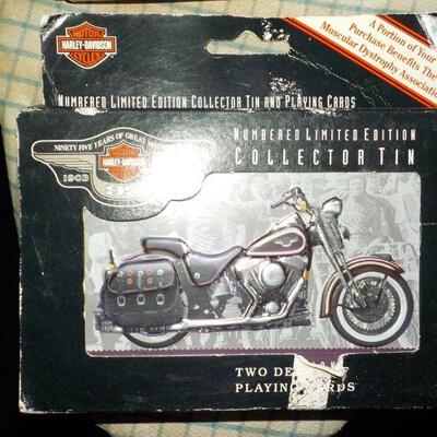" Harley Davidson Playing cards and Nascar Playing Collector sets." with GREAT PICTURES"