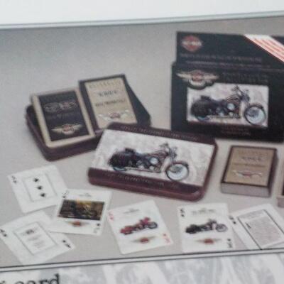 " Harley Davidson Playing cards and Nascar Playing Collector sets." with GREAT PICTURES"