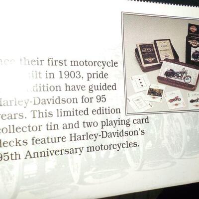 " Harley Davidson Playing cards and Nascar Playing Collector sets." with GREAT PICTURES"