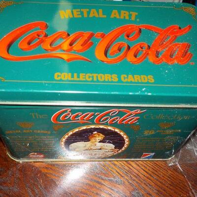 "Coca-Cola Metal Art Collector Cards".