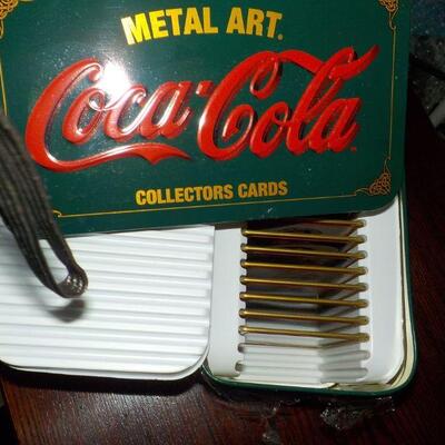 "Coca-Cola Metal Art Collector Cards".