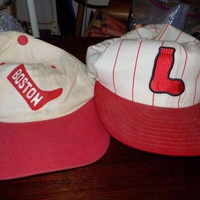 2- Cool Red Sox Hats Lg. 