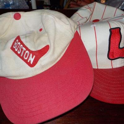 2- Cool Red Sox Hats Lg. 