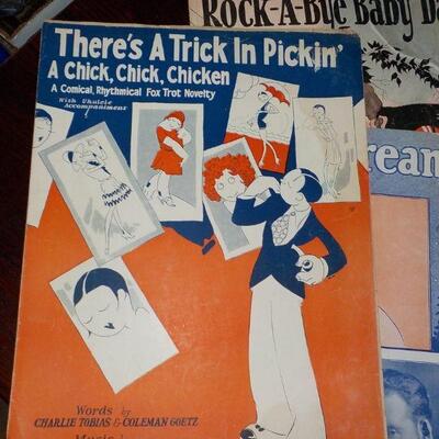 " Vintage Folio's Gypsy Dreams, Rock-a-Bye Baby Days, There's a trick in picking."