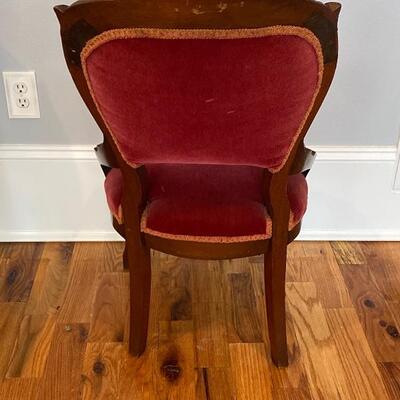 Pair of Carved Wood Parlor Chairs 