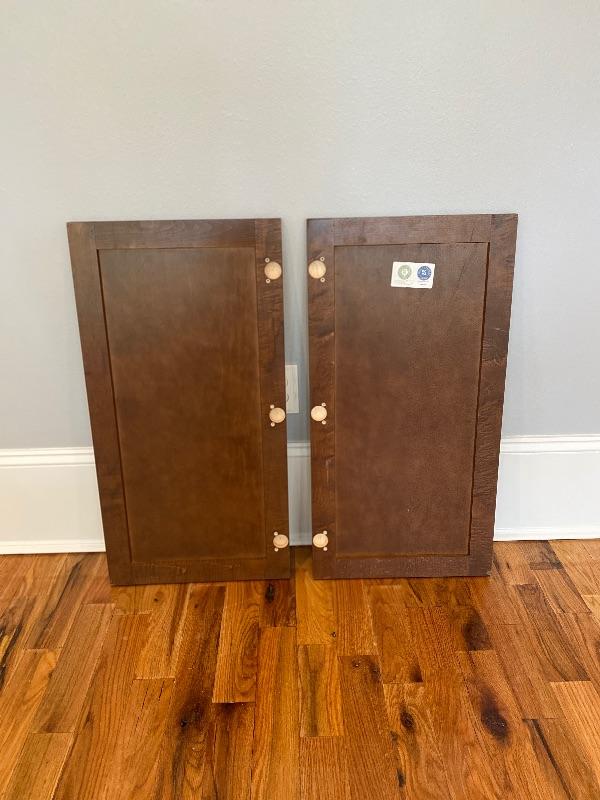 Set of 9 Solid Dark Wood Project Doors