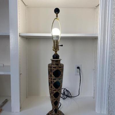 Black & Antiqued Gold Lamp