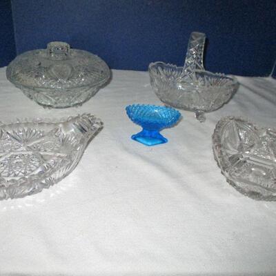 VINTAGE GLASS CANDY DISHES  #2